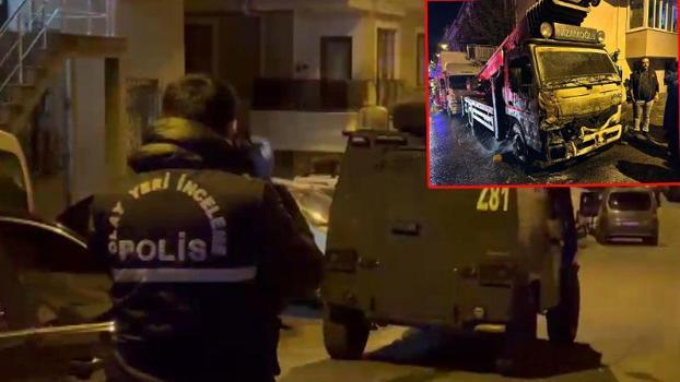 Maltepe’de park halindeki 3 araç yandı