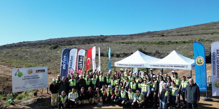 Tekirdağ Şarköy'deki yanan ormana 10 bin fidan dikildi