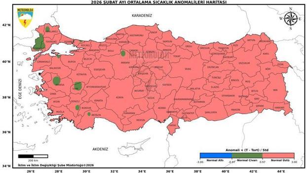 Son 56 yılın en sıcak 3'üncü şubat ayı yaşandı