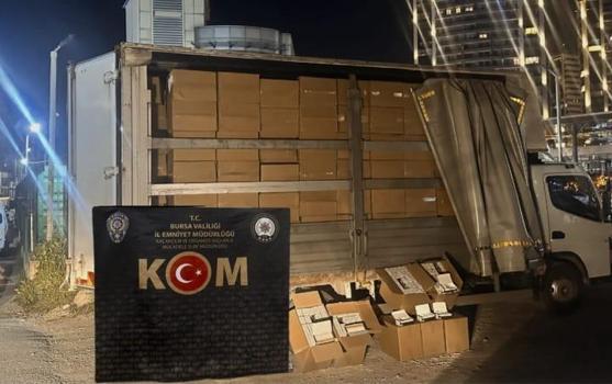 Bursa’da 3 milyon kaçak makaron ele geçirildi