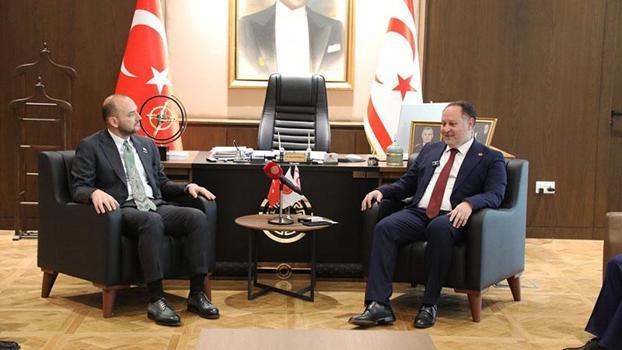 KKTC Cumhuriyet Meclisi Başkanı Öztürkler, MÜSİAD heyetini kabul etti