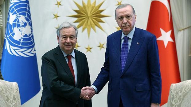 Cumhurbaşkanı Erdoğan, BM Genel Sekreteri Guterres'i kabul etti