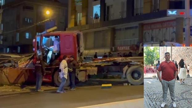 Beylikdüzü'nde TIR'ın çarptığı yaya hayatını kaybetti; kaza kamerada