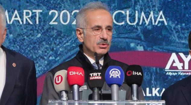 İstanbul- Bakan Uraloğlu: İstanbul genelinde 162 kilometre raylı sistem hattını hizmete açtık