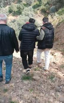 Firari hükümlü kovalamaca sonucu dağlık alanda yakalandı