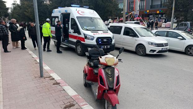 Motosiklet sürücüsü kazada yaralandı