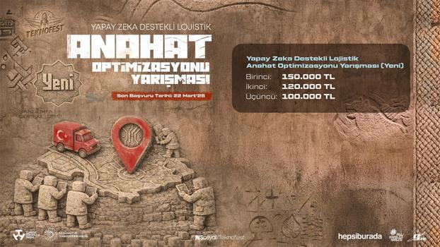 ‘Yapay Zeka Destekli Lojistik Anahat Optimizasyonu Yarışması’na başvurular başladı