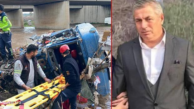 Çaya uçan TIR'ın şoförü öldü