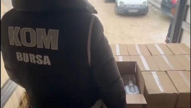 Bursa'da sahte alkol üretenlere operasyonda 4 tutuklama