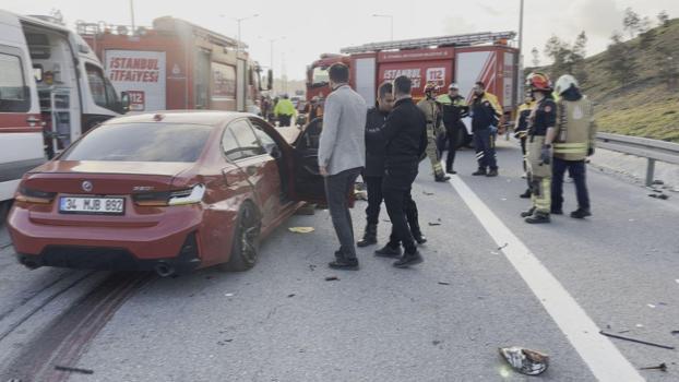 İstanbul - Eyüpsultan TEM Otoyolu'nda zincirleme kaza: 1 ölü 1 yaralı
