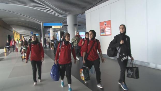 İstanbul - İran Kadın Milli Futbol Takımı İstanbul'a geldi
