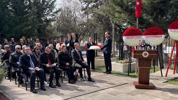 Şehit diplomatlar için anma töreni