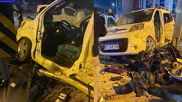 Erzurum'da zincirleme kaza: 7 yaralı