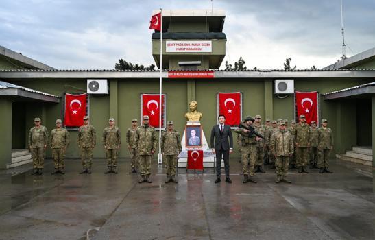 Kaymakam Çakır’dan sınırda görev yapan Mehmetçiklere bayram ziyareti
