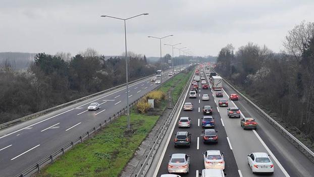 Anadolu Otoyolu’nun Düzce geçişinde dönüş yoğunluğu