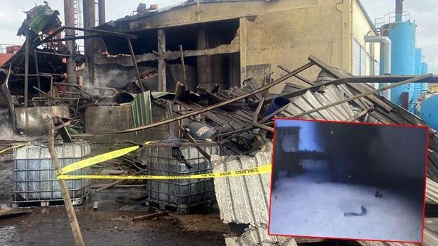 Tekirdağ'da yağ fabrikasındaki patlamanın görüntüleri ortaya çıktı