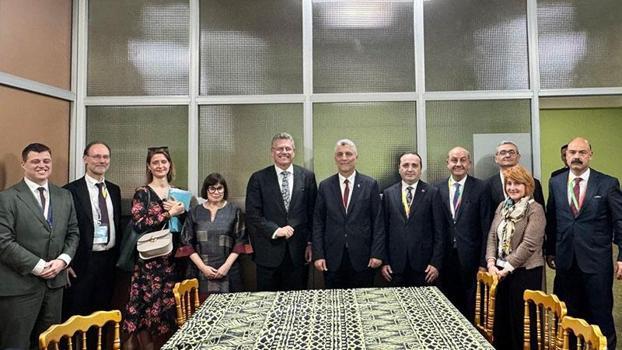 Bakan Bolat, AB Ticaret ve Ekonomik Güvenlik Komiseri Sefcovic ile bir araya geldi