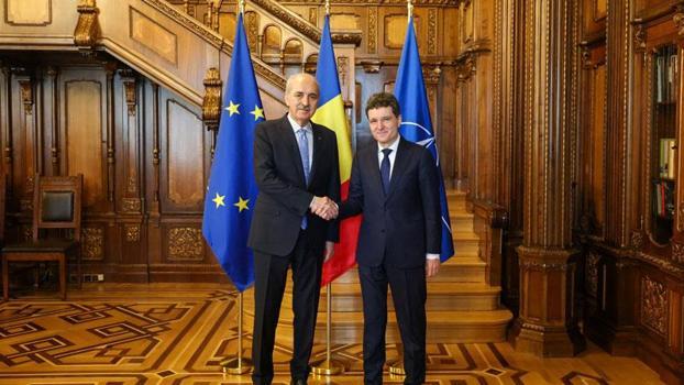 TBMM Başkanı Kurtulmuş, Romanya Cumhurbaşkanı Dan tarafından kabul edildi