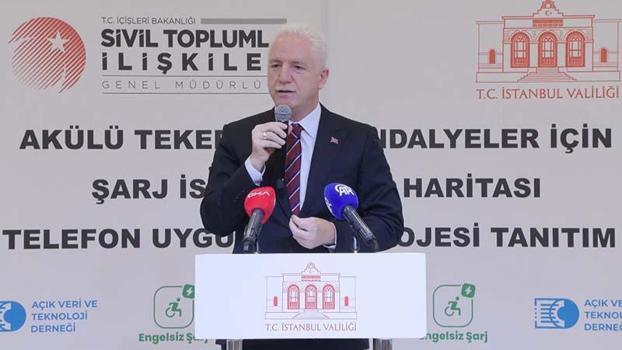 Vali Gül 'Engelsiz Şarj' akıllı telefon uygulamasının tanıtımına katıldı