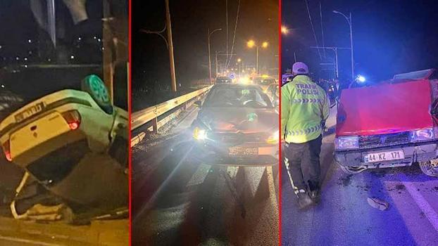 Malatya'da 3 ayrı kaza; 1 ölü, 3 yaralı