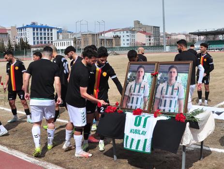 Öldürülen futbolcu Kubilay Kaan Kundakçı, yeşil sahada anıldı