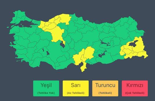 İçişleri Bakanlığından 18 il için kar ve sağanak uyarısı