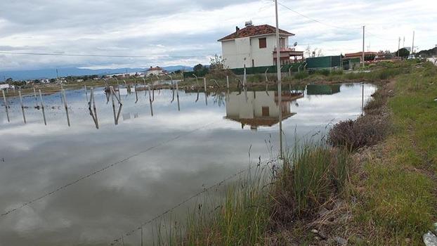Burhaniye'de yazlıklar ve tarlalar su içinde kaldı