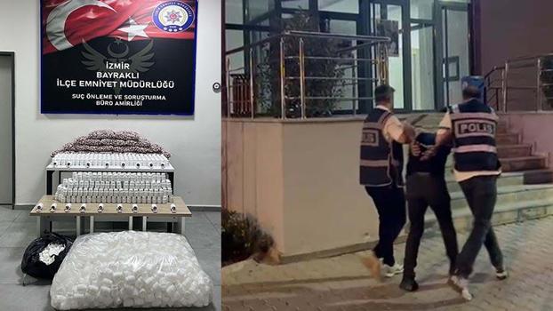 İzmir'de 80 bin 685 sentetik hap ele geçirildi