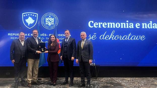 Hisarcıklıoğlu’na ‘Kosova Cumhurbaşkanlığı Liyakat Madalyası’