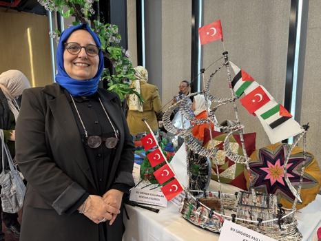 Atık malzemelerle Filistin’e giden Sumud gemisini yaptı