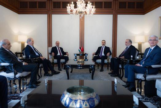 Bakan Fidan, Filistin Devlet Başkan Yardımcısı Şeyh ile görüştü