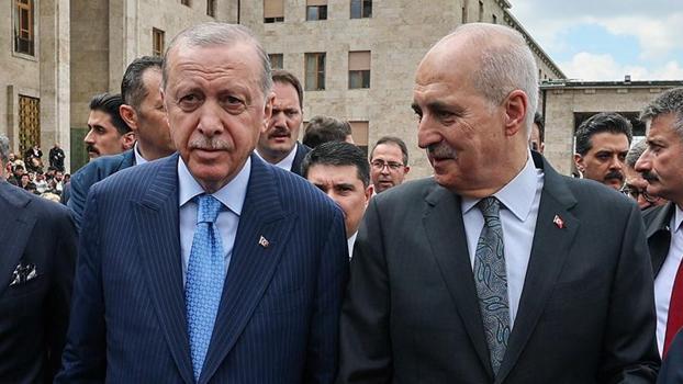 Cumhurbaşkanı Erdoğan, TBMM Başkanı Kurtulmuş'u ziyaret etti