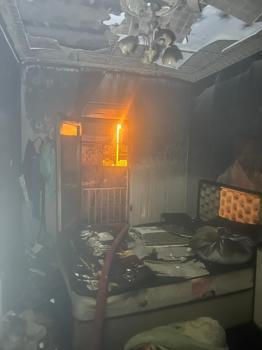 Mardin'de müstakil evde yangın