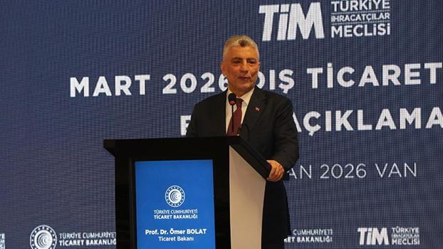 Bakan Bolat, mart ayı dış ticaret verilerini açıkladı