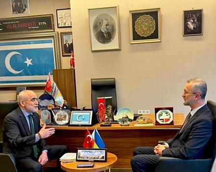 Cumhurbaşkanı Başdanışmanı Topçu, Ukrayna Büyükelçisi Celal ile görüştü