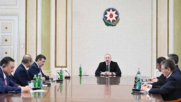 Cumhurbaşkanı Yardımcısı Yılmaz, Azerbaycan Cumhurbaşkanı Aliyev ile görüştü