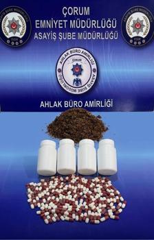 Çorum' da çeşitli suçlardan aranan 4 kişiyi yakaladı