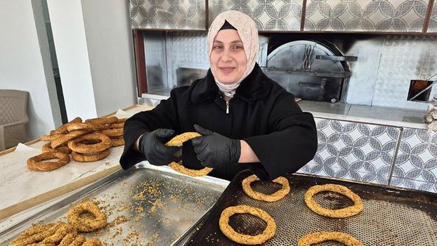 3 çocuk annesi Gamze, baba mesleği fırıncılığı sürdürüyor
