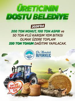 Büyükşehir’den 350 ton tohum desteği