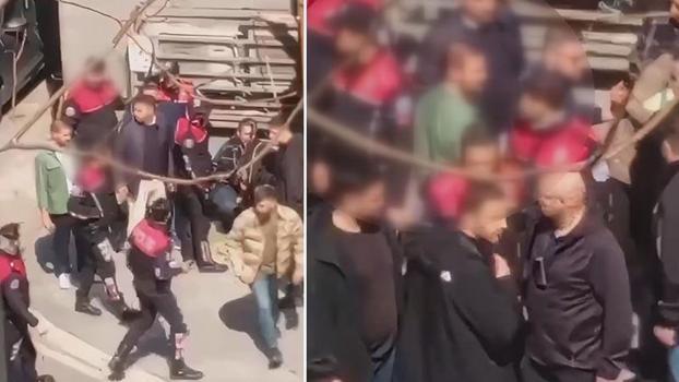 İsrail Konsolosluğu önündeki çatışmada şüphelilerden birinin yakalandığı anlar kamerada