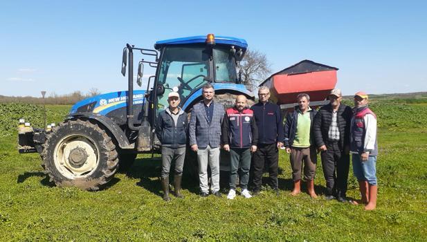 Edirne’de 100 dekarlık merada ıslah çalışması