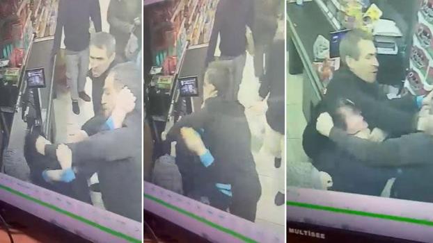 Pendik'te poşet nedeniyle tartıştığı kasiyeri yumruklayarak darbetti