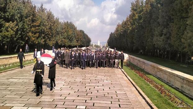Emniyet teşkilatından Anıtkabir'e ziyaret