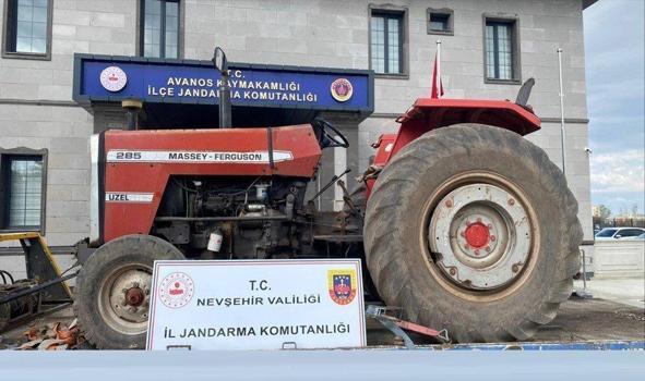 Nevşehir’de şase numaraları silinmiş traktör ve motosiklete el konuldu