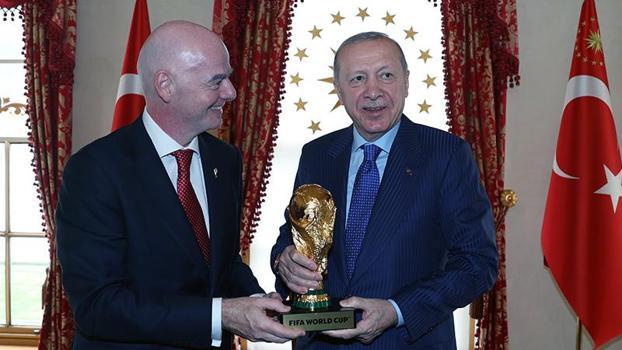 Cumhurbaşkanı Erdoğan, FIFA Başkanı Infantino’yu kabul etti