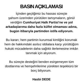 Hasbi Dede, CHP'den ihraç edildi (2)