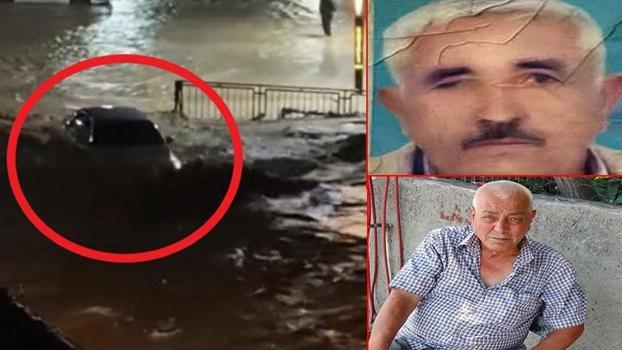 Osmaniye’de içinde 2 kişinin öldüğü otomobilin sele kapıldığı anlara ait görüntüler ortaya çıktı