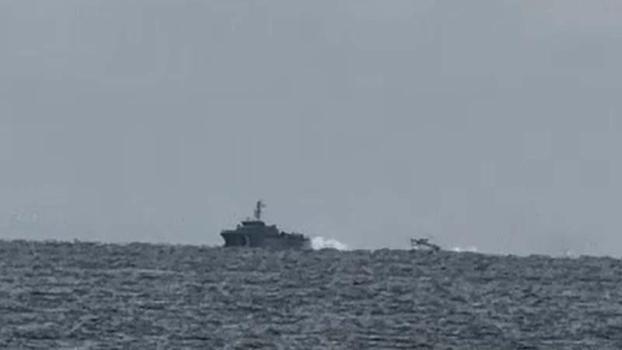 Türk balıkçı teknesini taciz eden Yunan unsurları, bölgeden uzaklaştırıldı