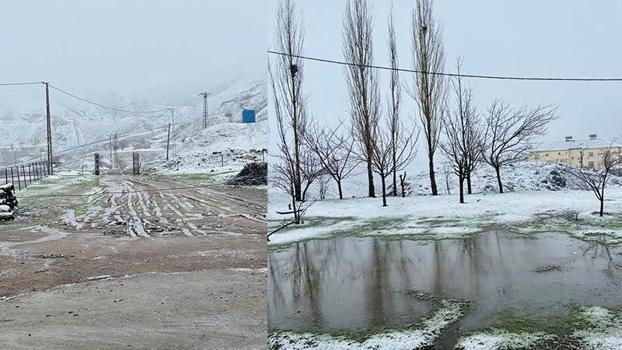 Siirt’in yüksek kesimlerinde kar yağışı