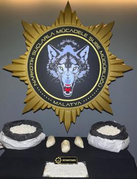Malatya'da 3 kilogram metamfetamin ele geçirildi